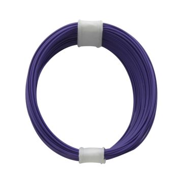 Donau Elektronik Montagedraad Flexibele kern - 0.04mm² - paars - 10m (DO110-6)