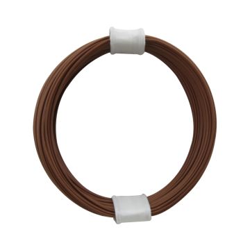 Donau Elektronik Montagedraad Flexibele kern - 0.04mm² - bruin - 10m (DO110-8)