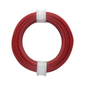 Donau Elektronik Montagedraad Flexibele kern LiY - 0.14mm² - rood - 10m (DO118-0)