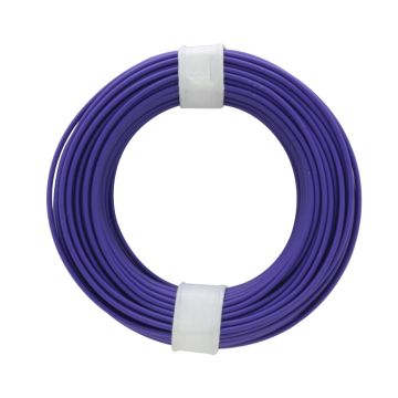 Donau Elektronik Montagedraad Flexibele kern LiY - 0.14mm² - paars - 10m (DO118-6)