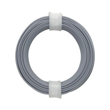Donau Elektronik Montagedraad Flexibele kern LiY - 0.14mm² - grijs - 10m (DO118-9)