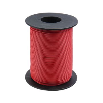 Donau Elektronik Montagedraad Flexibele kern LiY - 0.14mm² - rood - 100m (DO119-10)