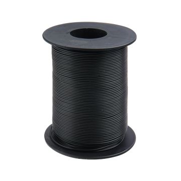 Donau Elektronik Montagedraad Flexibele kern LiY - 0.14mm² - zwart - 100m (DO119-11)