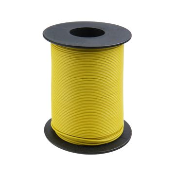 Donau Elektronik Montagedraad Flexibele kern LiY - 0.14mm² - geel - 100m (DO119-13)