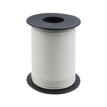 Donau Elektronik Montagedraad Flexibele kern LiY - 0.14mm² - wit - 100m (DO119-15)