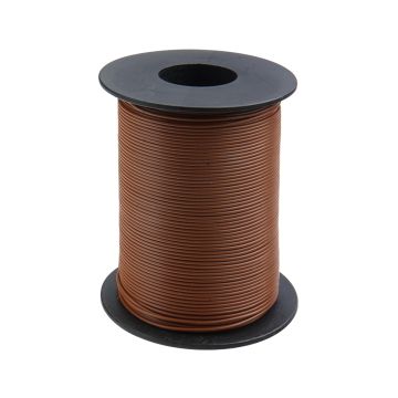 Donau Elektronik Montagedraad Flexibele kern LiY - 0.14mm² - bruin - 100m (DO119-18)