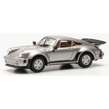 Herpa Porsche 911 Turbo, zilver metallic - H0 / 1:87 (H030601-003)