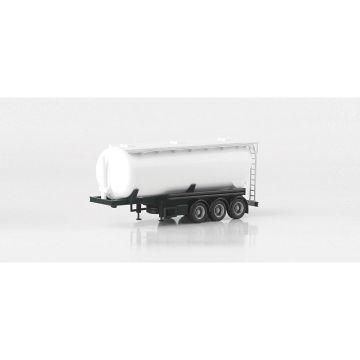 Herpa Feldbinder Silooplegger 42m³, zwart chassis - H0 / 1:87 (H075848-002)