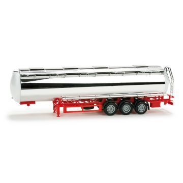 Herpa Levensmiddelen chroomtank oplegger, onbedrukt - H0 / 1:87 (H076180)