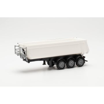 Herpa Schmitz Cargobull Kip. Oplegger (staal), wit - H0 / 1:87 (H077026)