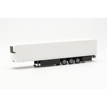 Herpa Koeltrailer 15m + Paletkasten & chassis bescherming, wit - H0 / 1:87 (H077040)