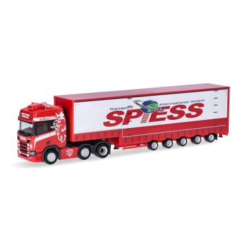 Herpa Scania CR 20 HD 6x2 Volumenplanen-Sattelzug 5a "Spiess" - H0 / 1:87 (H317016)