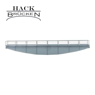 Hack Brücken Plaatligger brug - Enkelspoor T28 - Grijs - 28cm - H0 / 1:87 (12150)