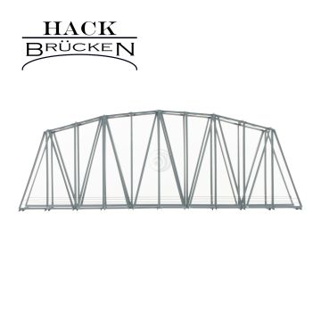 Hack Brücken Boogbrug - Enkelspoor B42 - Grijs - 40cm - H0 / 1:87 (13250)