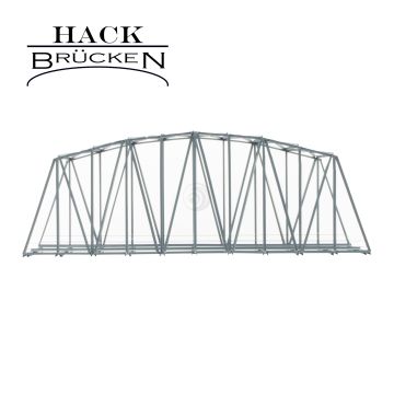 Hack Brücken Boogbrug - Dubbelspoor B42-2 - Grijs - 40cm - H0 / 1:87 (13300)