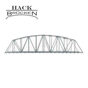 Hack Brücken Boogbrug - Dubbelspoor B50-2 - Grijs - 50cm - H0 / 1:87 (13500)