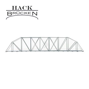 Hack Brücken Boogbrug - Enkelspoor BK50 - Grijs - 50cm - H0 / 1:87 (13800)