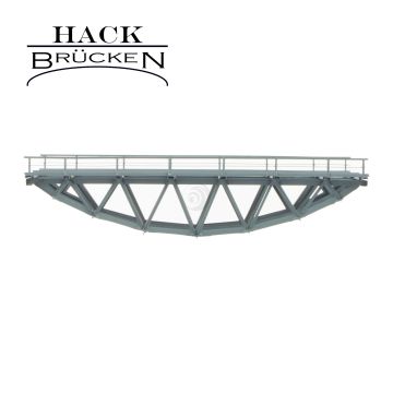 Hack Brücken Visbuikbrug - Dubbelspoor B28-2 - Grijs - 29,5cm - H0 / 1:87 (13100)