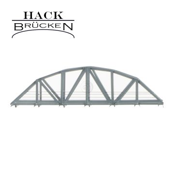Hack Brücken N-Ligger Vakwerkbrug - Enkelspoor VB18 - Grijs - 18cm - H0 / 1:87 (10350)