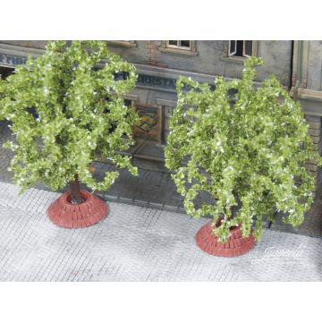 Juweela Stenen boom omranding - Steen rood - 5x - H0 / 1:87 (JW28252)