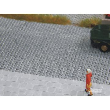Juweela Betontegels 40 x 40 - Licht grijs - 2600x - H0 / 1:87 (JW28268)
