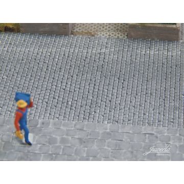 Juweela Betontegels 40 x 40 - Donker grijs - 870x - H0 / 1:87 (JW28269)