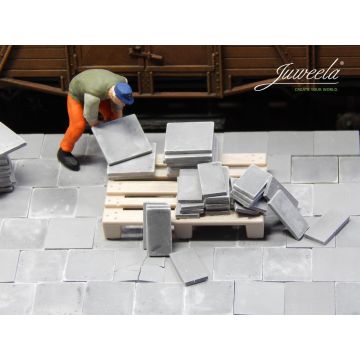 Juweela Betontegels 25x50 - Licht grijs - 260x - 0 / 1:43,5 (JW24153)
