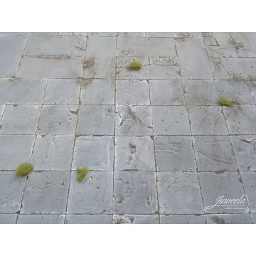 Juweela BETON TEGELS KLEIN - GRIJS - 3.50 x 3.50 x 0.40 cm - 1:32 / 1:35 (JW23389)