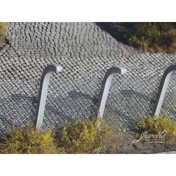 Juweela Beveiligingshek betonnen palen - GRIJS - 100cm - 1:45/1:50 (JW24248)