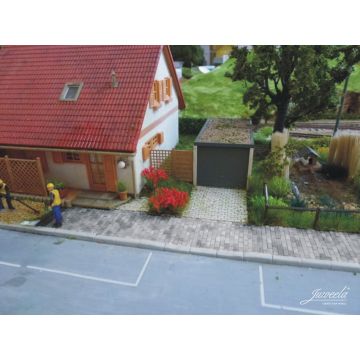 Juweela Straatstenen  - Grijs mix - ca. 2.000x - H0 / 1:87 (JW28230)