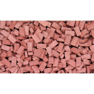 Juweela Bakstenen (NF) - donker steen rood - 0.72 x 0.36 x 0.18 cm - 1:32 / 1:35 (JW23028)