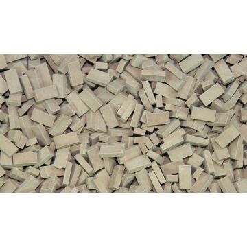 Juweela Bakstenen (NF) - donker terrakotta - 0.72 x 0.36 x 0.18 cm - 1:32 / 1:35 (JW23069)