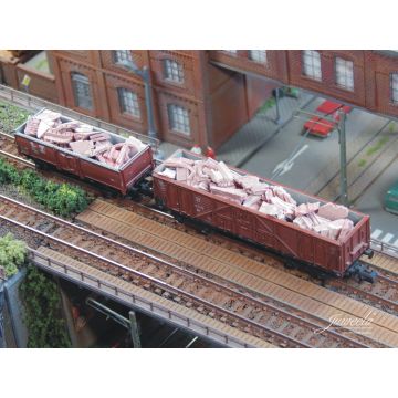 Juweela baksteen puin - rood - 40g - TT / N (JW21213)