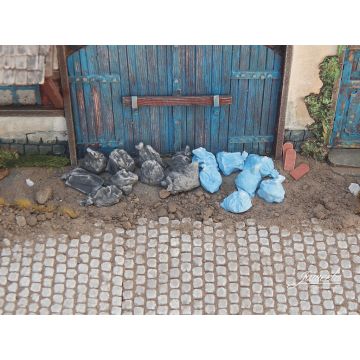 Juweela VUILNIS ZAKKEN - ZWART + BLAUW -  - 1:32 / 1:35 (JW23397)