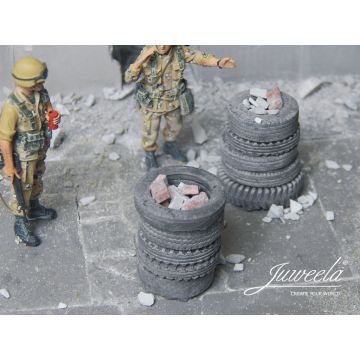 Juweela CHECKPOINT VAN OUDE BANDEN + ACCESSOIRES - GRIJS -  - 1:35 (JW23426)