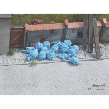 Juweela Afval zakken  - blauw - 10x - 0 / 1:43,5 (JW24186)