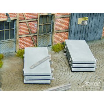 Juweela Betonplaten lading - 10x - 0 / 1:43,5 (JW24220)