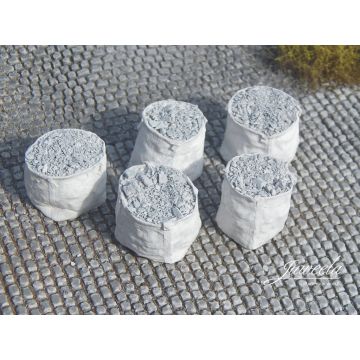 Juweela Big bags met puin - wit - 5x - 0 / 1:43,5 (JW24229)