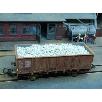 Juweela Bakstenen (NF) - Licht grijs - ca. 3.000x - H0 / 1:87 (JW28006)