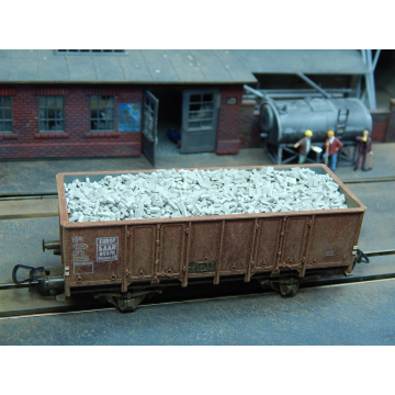 Juweela Bakstenen (NF) - Donker grijs - ca. 3.000x - H0 / 1:87 (JW28011)