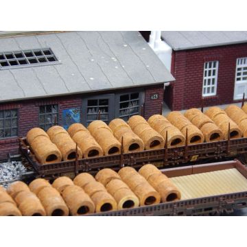 Juweela Kabelspoelen roestig - 30x - H0 / 1:87 (JW28141)