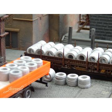 Juweela Aluminium haspels - 30x - H0 / 1:87 (JW28166)