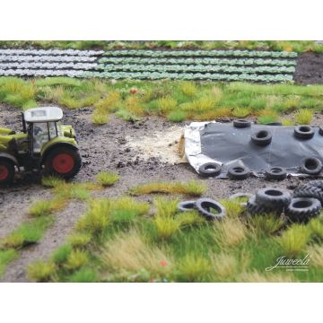 Juweela Kuilgras met folie en banden - 3x - H0 / 1:87 (JW28233)