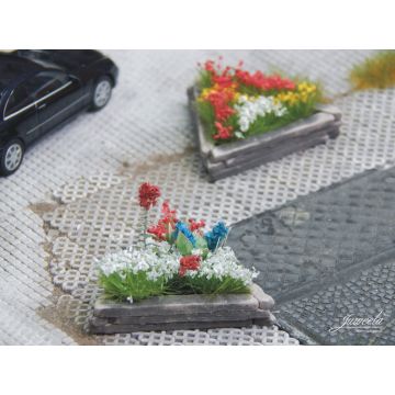Juweela Kleine houten plantenbak - 10x - H0 / 1:87 (JW28243)