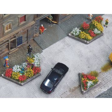 Juweela Houten plantenbakken (assortiment) - 5+5x - H0 / 1:87 (JW28244)