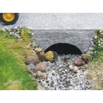 Juweela Kleine brug - Stenen klein - Steen grijs - 3x - H0 / 1:87 (JW28289)
