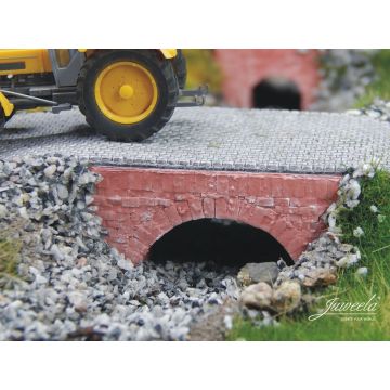 Juweela Kleine brug - Stenen klein - Steen rood - 3x - H0 / 1:87 (JW28291)
