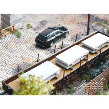 Juweela Betonplaat ladegoed - 10x - H0 / 1:87 (JW28299)