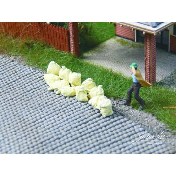 Juweela Afval zakken  - Geel - 50x - H0 / 1:87 (JW28320)