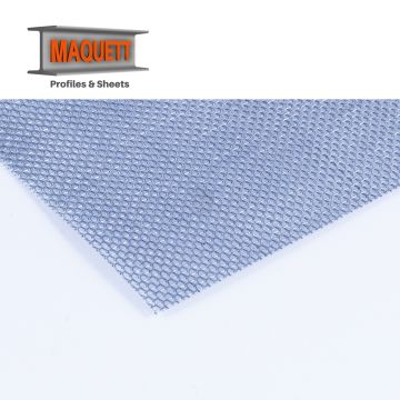 Maquett Metaal plaat - Stalen roostergaas 0,4mm  - 140x200x0,44mm (801-01)